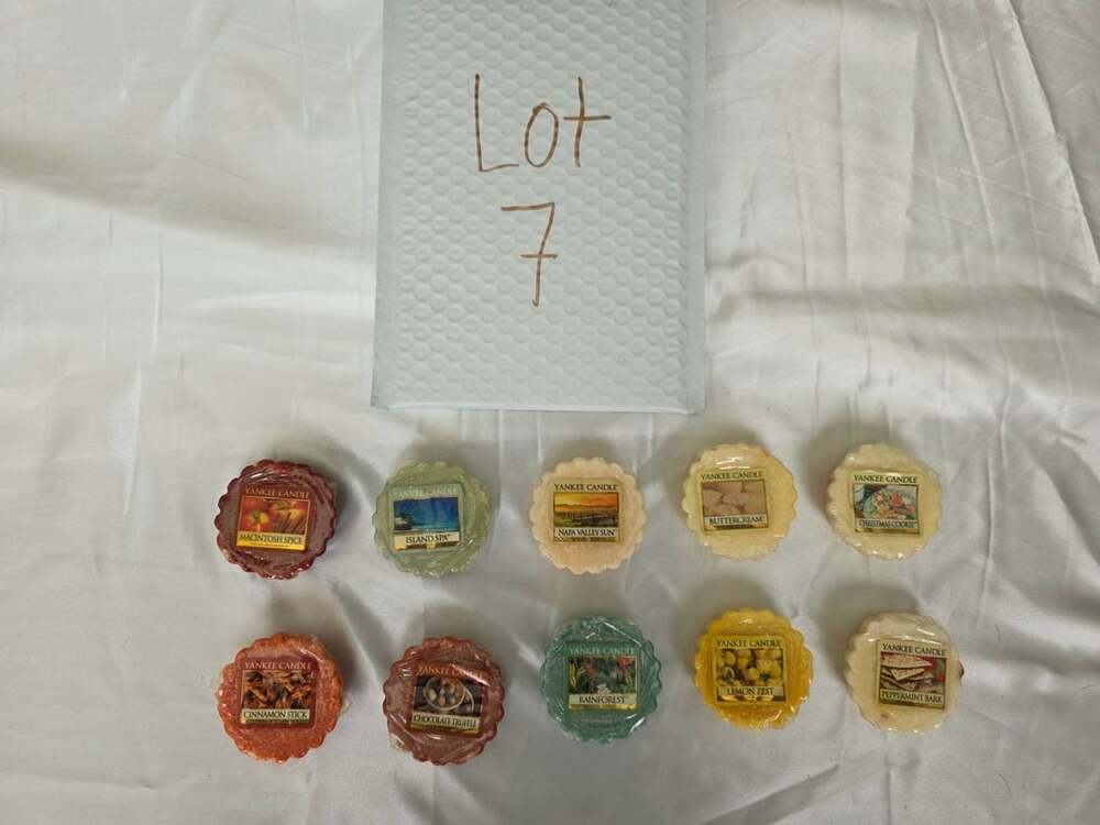 Yankee Candle Fragrance Tart Mixed Wax Melt Lot of 10 Assorted Scents #7
